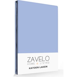 Zavelo Laken Basics Blauw (Katoen)-1-persoons (180x290 cm)