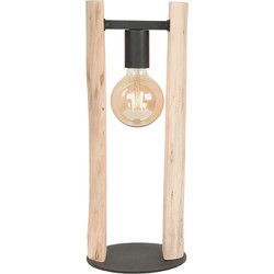 LABEL51 Tafellamp Woody - Naturel - Hout - Tafellamp
