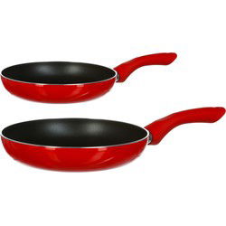 Koekenpannen set 2x stuks Milano - Alle warmte bronnen - dia 24/31 cm - Anti-aanbaklaag - Koekenpannen