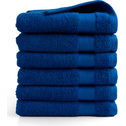 DoubleDry Handdoek Hotel Collectie - 6 stuks - 50x100 - klassiek blauw