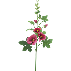 Alcea spray old pink 102 cm kunstbloem