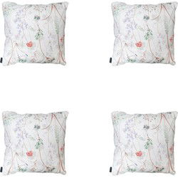Madison -  Sierkussen Donna natural canvas eco+ - Ca. 50x50 cm - Set van 4