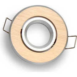 Groenovatie Inbouwspot, MR11 (35 mm), Rond, Kantelbaar, Aluminium, Geborsteld Goud