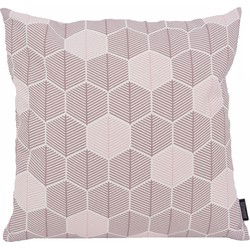 Sierkussen Hexagon Paars | 45 x 45 cm | Katoen/Polyester