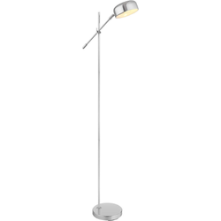 Vloerlamp chroom 139 cm | Schakelaar | E14 | Modern | Metaal | Woonkamer | Leeslamp