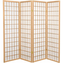 Fine Asianliving Japanse Kamerscherm B180xH180cm 4 Panelen Shoji