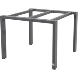 4SO Goa Tafelframe Antracite Met HPL Tafelblad Slate Antracite 95 x 95 cm