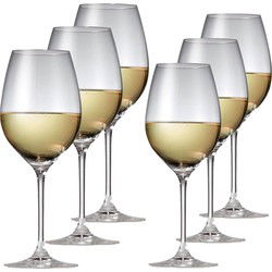 Voordeelset van 6x witte wijnglazen 320 ml en 6x rode wijnglazen 530 ml - Wijnglazen