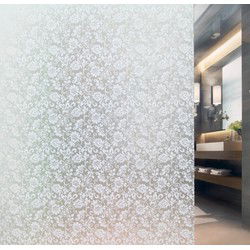 2x raamfolie - barok - semi-transparant - 45 cm x 2 m - glasfolie - Raamstickers