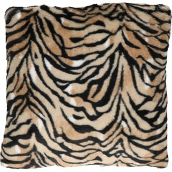 Woonkussen/sierkussen tijger print 45 x 45 cm - Sierkussens