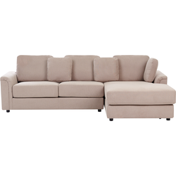 Beliani KOHLO - Hoekbank-Beige-Polyester