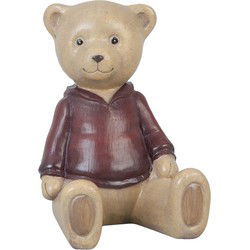 Clayre & Eef Decoratie Beeld Beer 8x6x9 cm Bruin Polyresin Woonaccessoires