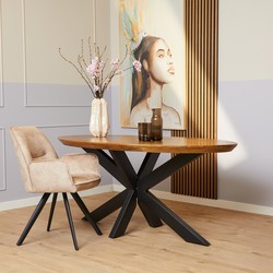 Starfurn Eettafel Brandy | 160 cm | Ovaal