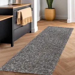 Hoogpolig Loper - Lorium Taupe - Grijs - Beige - 80 X 150 CM