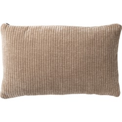 J-Line - Kussen Rechthoekig Stof/schuim Donker Taupe - 40x60x5cm