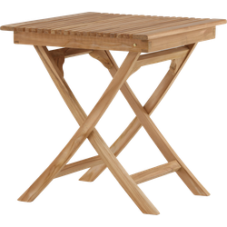 Joan inklapbare houten tuintafel naturel - 70 x 70 cm