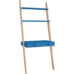 LENO ladder shelf desk sky blauw