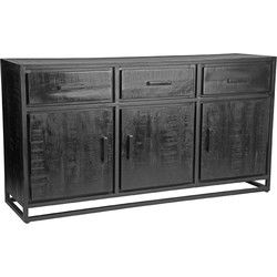 LABEL51 Dressoir Chili - Zwart - Mangohout - Dressoir