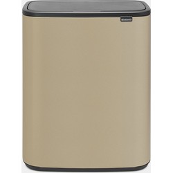 Bo Touch Bin, with 1 Inner Bucket, 60 litres - Mineral Golden Beach