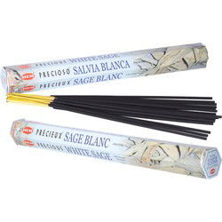 Hem Wierook stokjes/staafjes - witte Salie geur - 160x stokjes - Wierookstokjes