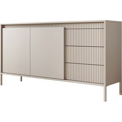 Meubella - Dressoir Saran - Beige - 153 cm