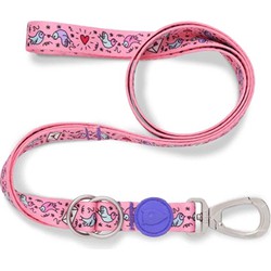 MORSO HONDENRIEM VERSTELBAAR GERECYCLED SWEET TWEET ROZE 75-230X1,5 CM 4-20 KG