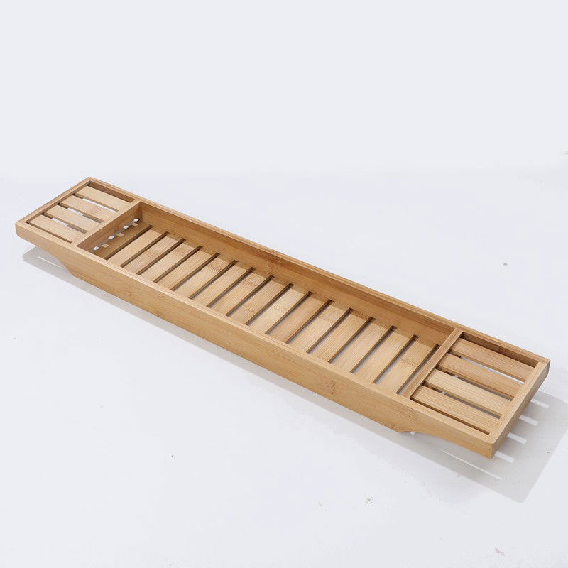 Decopatent® Badrekje voor over bad - 70 cm - Bamboe hout - Badrek - Badplank - Badbrug - Basic bad tafeltje voor in bad - Naturel - 