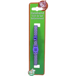 Boon kattenhalsband diagonaal paars
