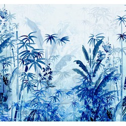 Sanders & Sanders fotobehang jungle blauw - 300 x 280 cm - 612445