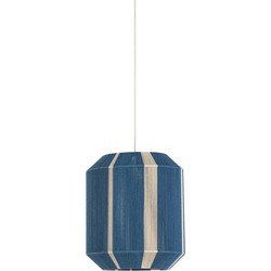 Light&living Hanglamp Ø36x43 cm KOZANA blauw+crème