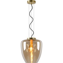 Frank amber hanglamp diameter 28 cm 1xE27