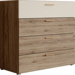Meubella - Ladekast Valduz - Eiken - 100 cm