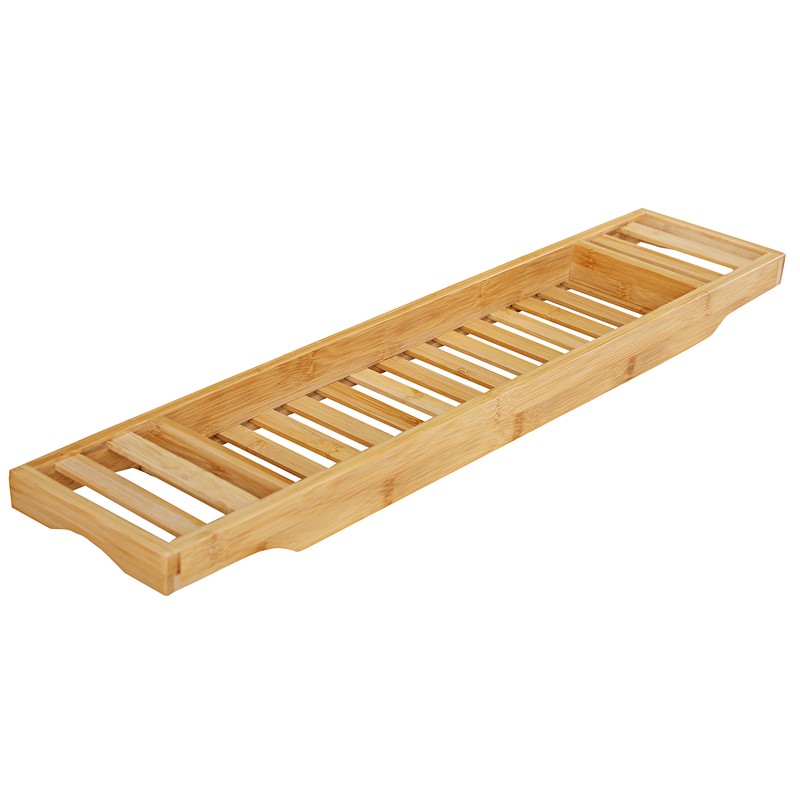 Leuk vinden Groet Gevlekt Decopatent® Badrekje voor over bad - 70 cm lang - Bamboe hout - Badrek -  Badplank - Badbrug - Basic bad tafeltje voor in bad - Decopatent - |  HomeDeco.nl