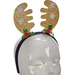 Krist+ kerst haarband - rendier gewei - 22 cm -A kunststof - Verkleedattributen