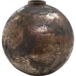 PTMD Archer Copper glass vase round bulb design L