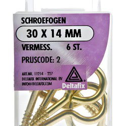 Schroefoog 30x14mm vermess 6st