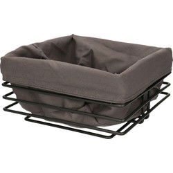 Svenska Living Broodmand/serveermand - zwart - 23 cm - broodmand