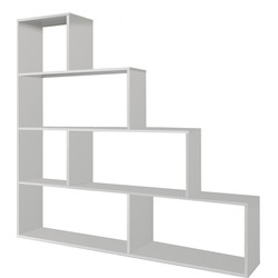 Trapvormige boekenkast met 6 vakken - H145 cm - Klum