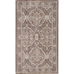 Safavieh Craft Art-Inspired Indoor Woven Area Rug, Valencia Collection, VAL208, in Grey & Brown, 91 X 152 cm