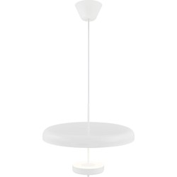 Hanglamp in een slank en elegant design, wit G9