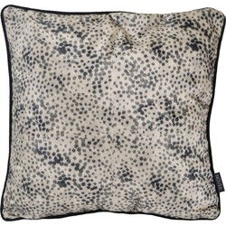Sierkussen Velvet Silver Panter | 45 x 45 cm | Velvet/ Polyester
