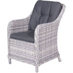 Garden Impressions Milwaukee dining fauteuil -cloudy grey-reflex black