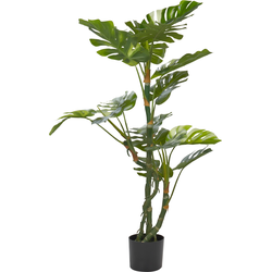 Beliani MONSTERA PLANT - Kunstplant-Groen-Synthetisch materiaal