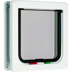 Kattendeur plastic 20x19x5.5cm wit