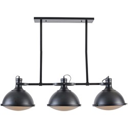 Groenovatie Vintage Industriële Hanglamp Zwart 3 Kappen Kantelbaar