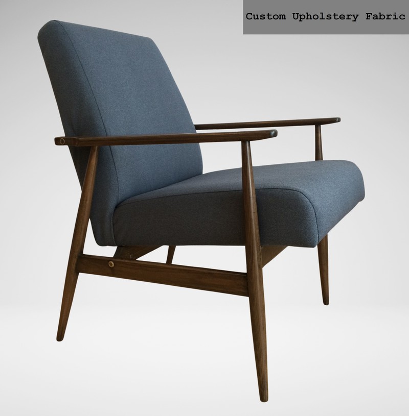Mid-Century fauteuil H. Lis - blauw - 