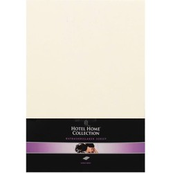 Hotel Home Collection - Jersey Hoeslaken - 140x200+30 cm - Creme