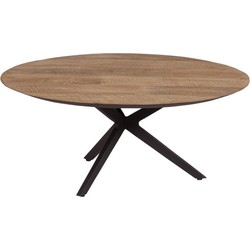 DTP Home Coffee table Metropole round,38xØ90 cm, recycled teakwood