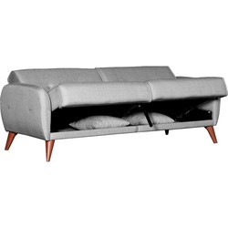 Springcrest® Sofabed Roma - Zilvergrijs - 200x80x77 cm