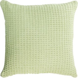 Kave Home - Kussenhoes Shallowy 100% katoen in groen 45 x 45 cm